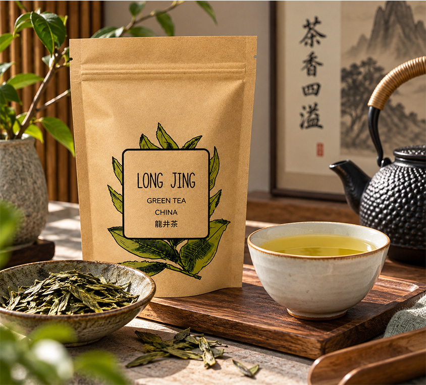 Long Jing Leo Tea – zielona herbata liściasta w opakowaniu 100g